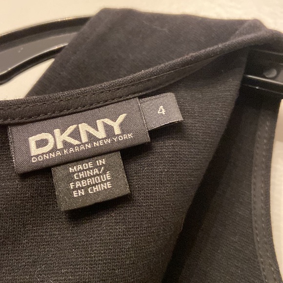 DKNY cold shoulder black dress, size 4 - Picture 3 of 4